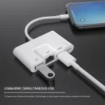 Khatz Lightning To OTG USB-Rj45 Ethernet-HDMI-Digital AV Adapter for iPhone - Image 4