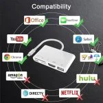 Khatz Lightning Adapter with HDMI-USB OTG-Card Reader for iPhone - Image 3